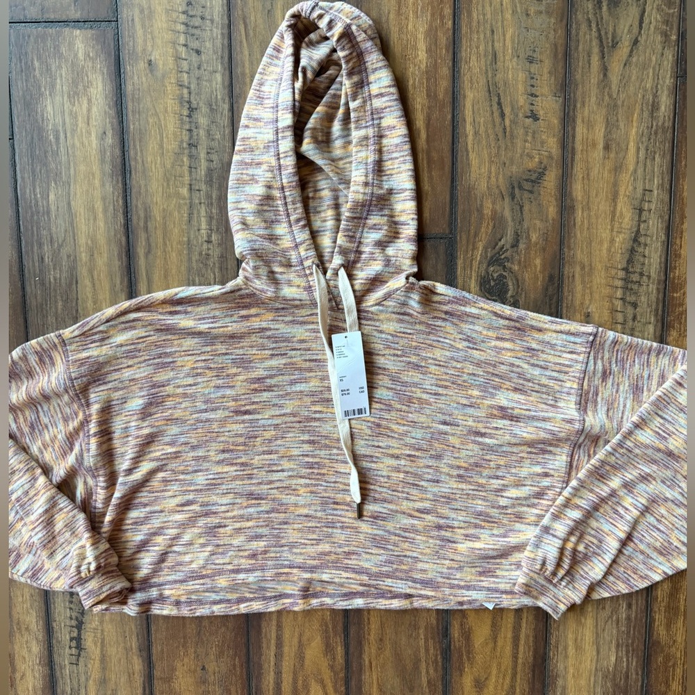 Urban Outfitters Heathered Copped Hooded Top-NWT